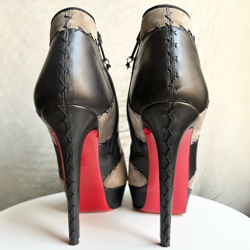 🌺CHRISTIAN LOUBOUTIN 🌺 Booty Black and Gray Platform Size : 35.5 - Picture 8 of 17